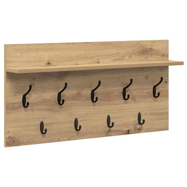 vidaXL Wandmontierter nachttisch Artisan-Eiche 80 x 40 x 12 cm