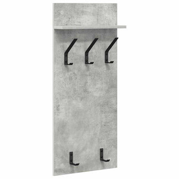 vidaXL Wandmontierter nachttisch mit Regal Beton Grau 40 x 10 x 90 cm