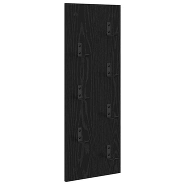 vidaXL Wandmontierter nachttisch Schwarz Eichen-Optik 30 x 1,5 x 80 cm