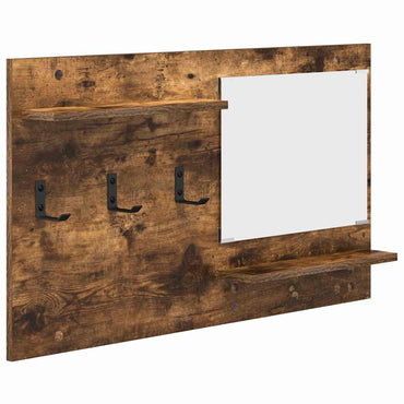 vidaXL Table de chevet murale Chêne fumé 90 x 10 x 50 cm