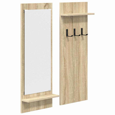 vidaXL Table de chevet murale chêne sonoma 70 x 10 x 90 cm