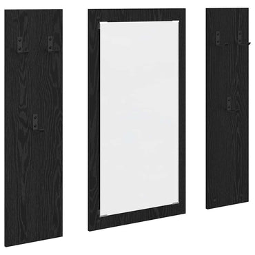 vidaXL Wandmontierter nachttisch Schwarz Eichen-Optik 96 x 1,5 x 90 cm