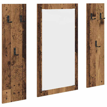 vidaXL Wandmontierter nachttisch Wandmontiert Altholz 96 x 1,5 x 90 cm