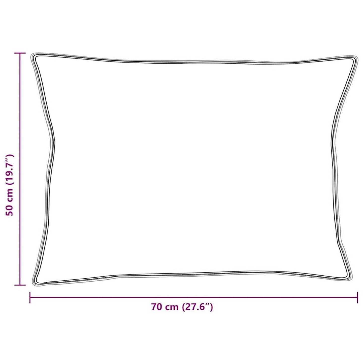 vidaXL Sommerdecke mit Kissen 2 pcs Weiß Mikrofaser