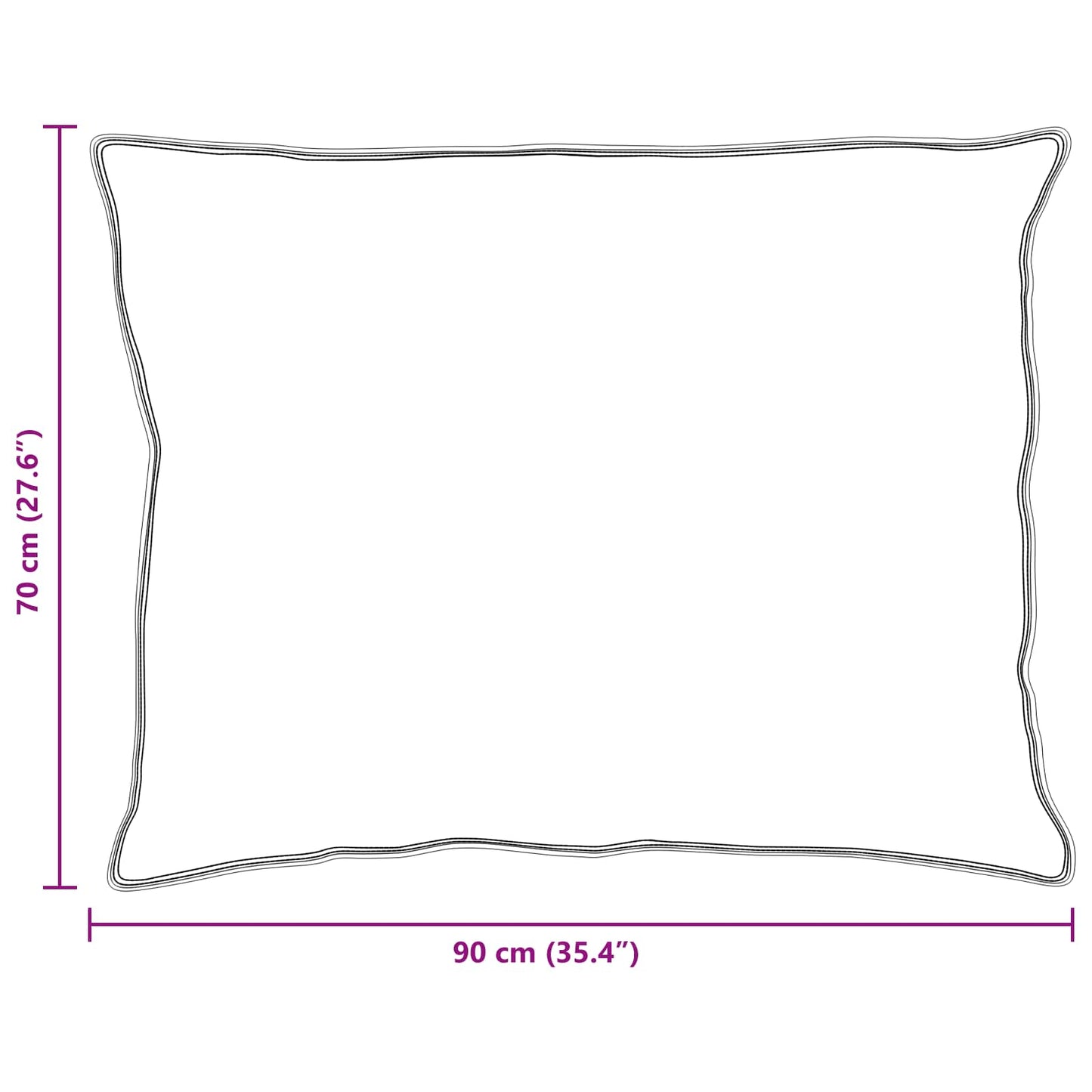 Winterbettdecke mit Kissen 3 pcs Weiß Mikrofaser