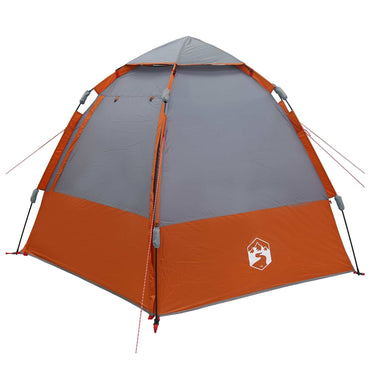 vidaXL Schnellmontagezelt mit Regenhaube für 4 Personen 185T Polyester