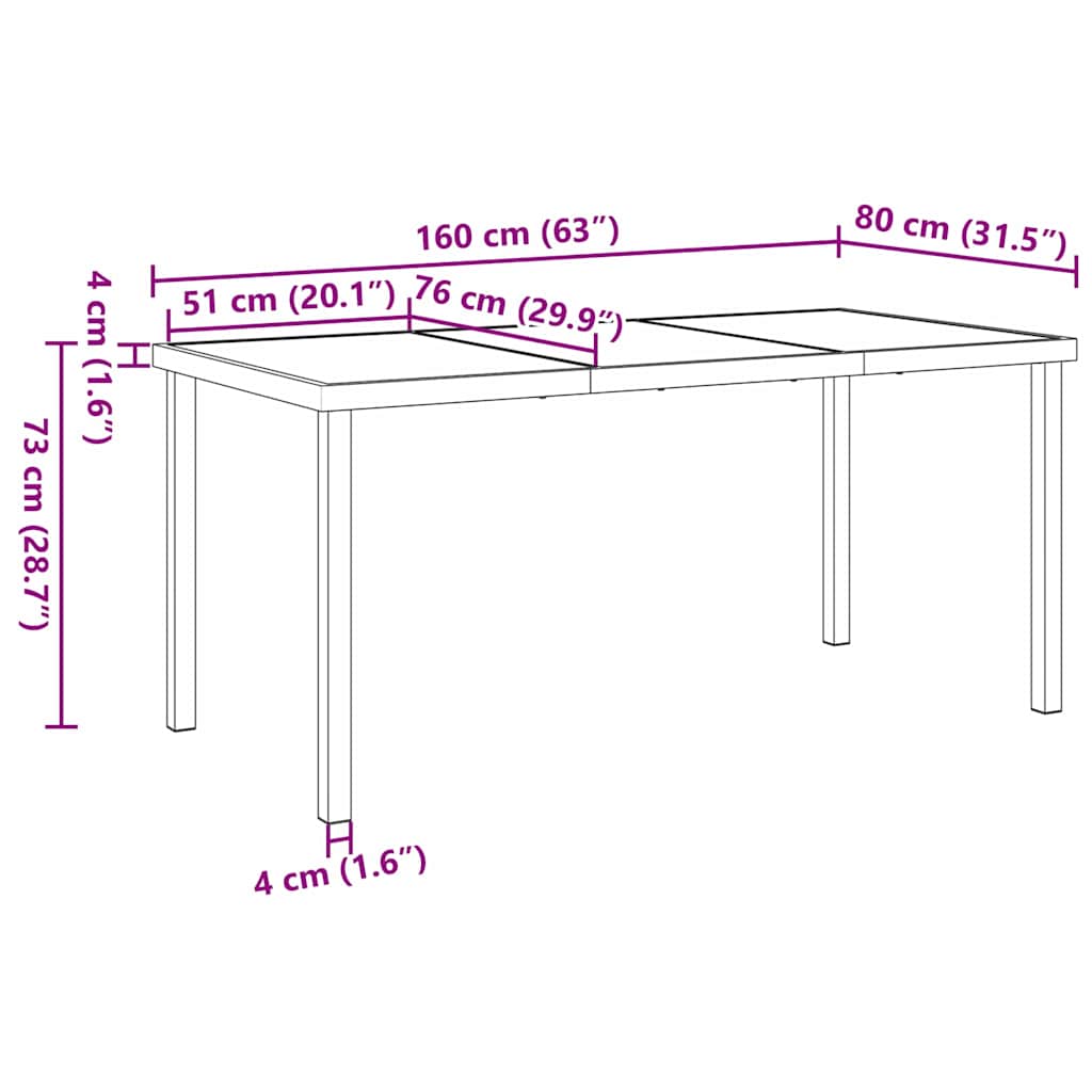 vidaXL Garten Essgruppe 5 pcs Braun Poly-Rattan