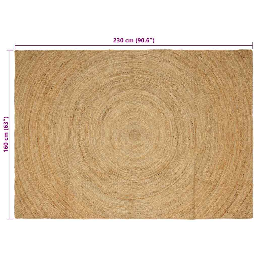 vidaXL Bereichsteppiche Rechtwinklig Braun 160 x 230 cm Jute
