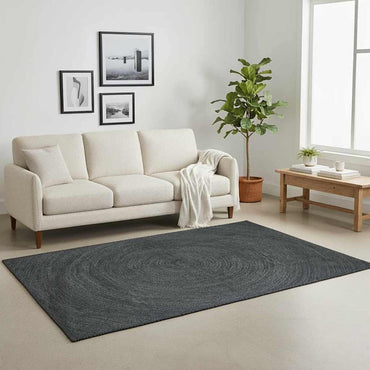 vidaXL Bereichsteppiche Rechtwinklig Dunkelgrau 200 x 290 cm Jute