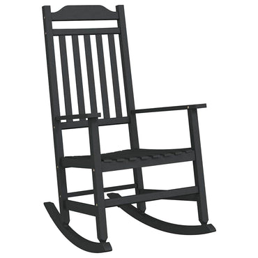 vidaXL Schaukelstuhl Schwarz 84 x 65 x 114 cm Harz