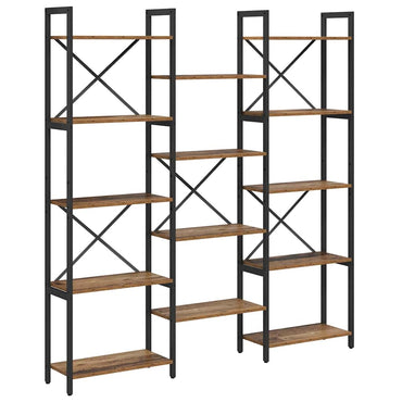vidaXL Étagère à livres en bois de récupération 156 x 25 x 167 cm Bois d'ingénierie