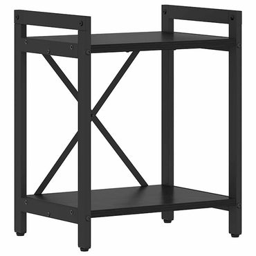 vidaXL Bücherregal Schwarz Eichen-Optik 40 x 30 x 50 cm Holzwerkstoff