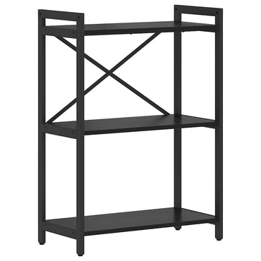 vidaXL Bibliothèque noir aspect chêne 60 x 30 x 85 cm Bois d'ingénierie