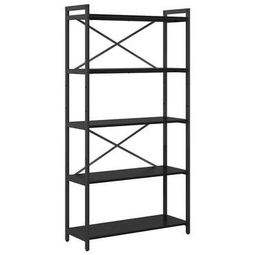 vidaXL Bücherregal Schwarz Eichen-Optik 80 x 30 x 155 cm Holzwerkstoff