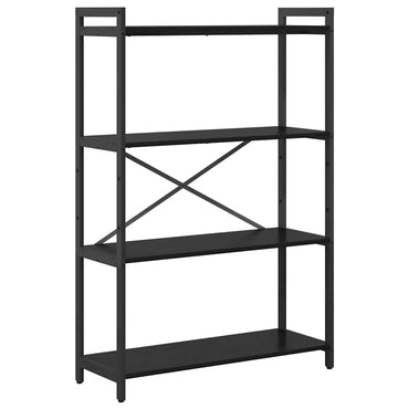 vidaXL Bücherregal Schwarz Eichen-Optik 80 x 30 x 120 cm Holzwerkstoff