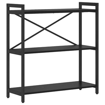 vidaXL Bücherregal Schwarz Eichen-Optik 80 x 30 x 85 cm Holzwerkstoff