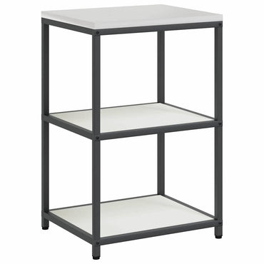 vidaXL Küchenaufbewahrung mit Regal Weiß 60 x 50 x 92 cm Stahl