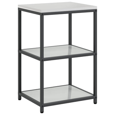 vidaXL Küchenaufbewahrung mit Regal Silber 60 x 50 x 92 cm Stahl