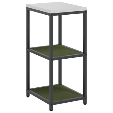 vidaXL Küchenaufbewahrung mit Regal Olive Grün 60 x 50 x 92 cm Stahl
