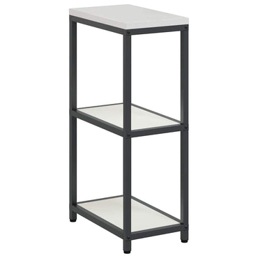 vidaXL Küchenaufbewahrung mit Regal Weiß 60 x 50 x 92 cm Stahl