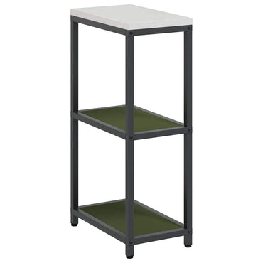 vidaXL Küchenaufbewahrung mit Regal Olive Grün 60 x 50 x 92 cm Stahl