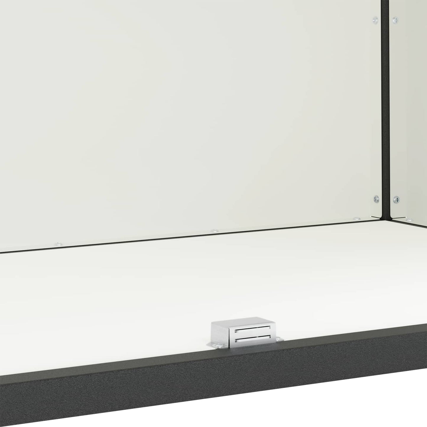 vidaXL Küchenaufbewahrung mit Regal mit Tür Weiß 60 x 50 x 92 cm Stahl
