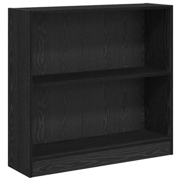 vidaXL Bücherregal Schwarz Eichen-Optik 80 x 24 x 76 cm Holzwerkstoff