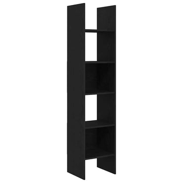 vidaXL Bücherregal Schwarz Eichen-Optik 40 x 35 x 180 cm Holzwerkstoff