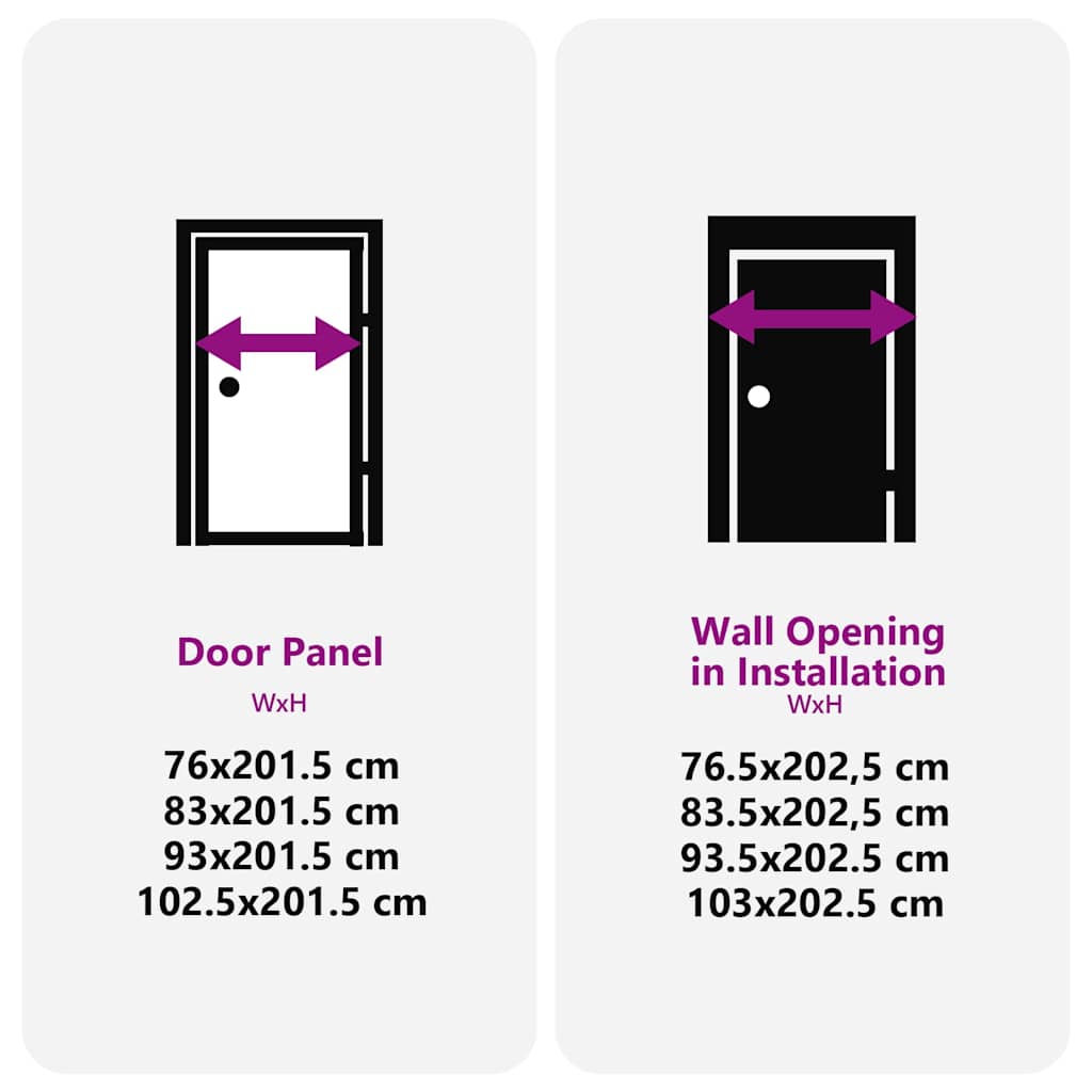Glastür Schwarz 76 x 3.5 x 201.5 cm Aluminium