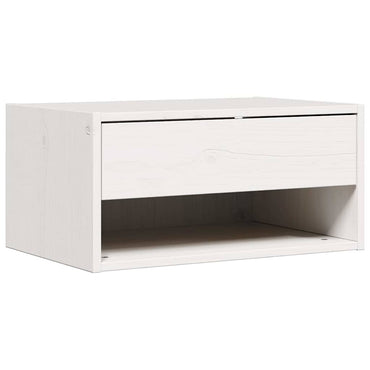 vidaXL Nachttisch Weiß 50 x 32,5 x 24 cm Massivholz Kiefer
