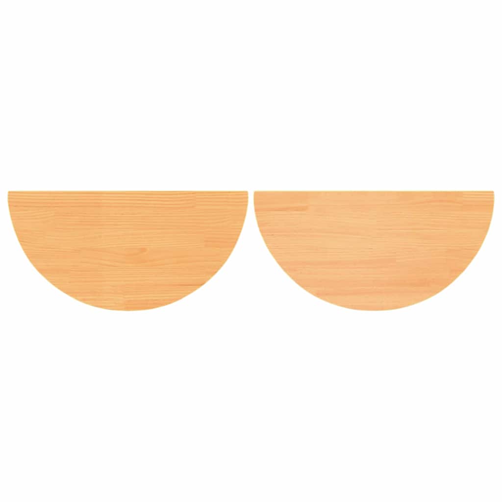 vidaXL Couchtisch 2 pcs Wachsbraun Massivholz Kiefer
