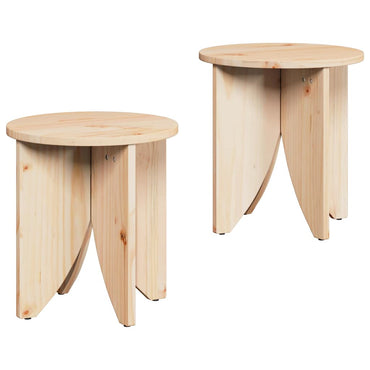 vidaXL Couchtisch 2 pcs Natur