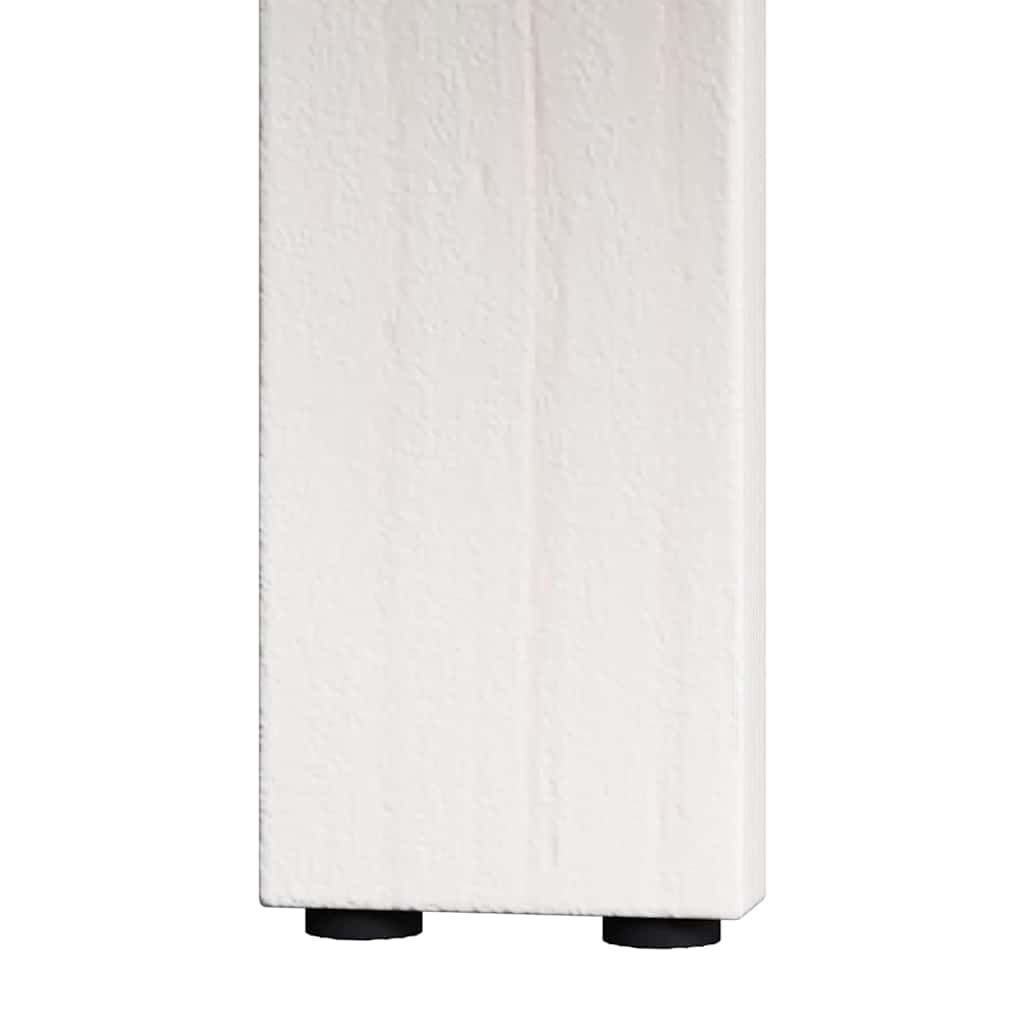 vidaXL Couchtisch 2 pcs Weiß Massivholz Kiefer