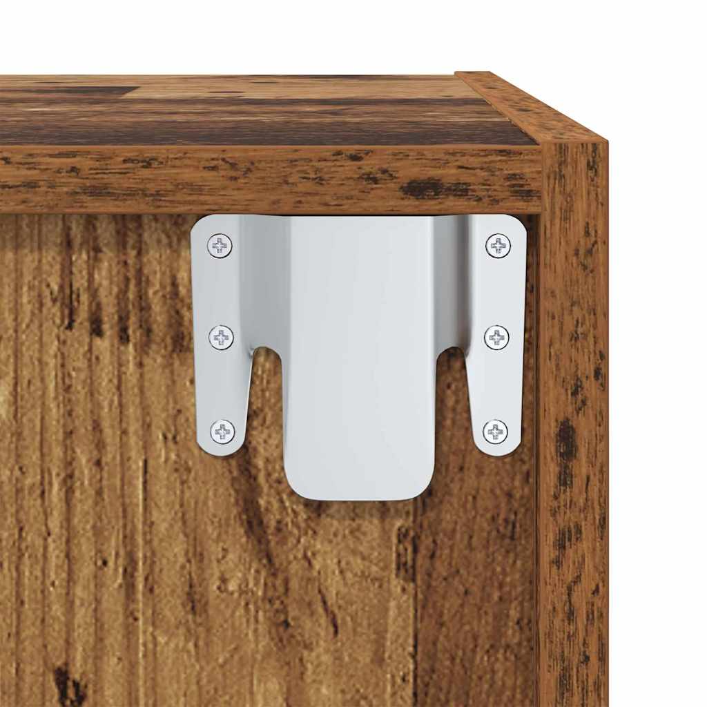vidaXL Ensemble de meubles TV en bois recyclé 37 x 37 x 142,5 cm Bois d'ingénierie