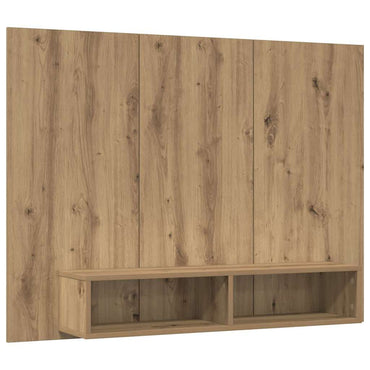 vidaXL TV-Schrankset Artisan-Eiche 120 x 23,5 x 90 cm Holzwerkstoff