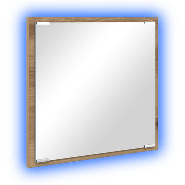 vidaXL LED-Badezimmerspiegel Artisan-Eiche 40 x 37 x 8.5 cm