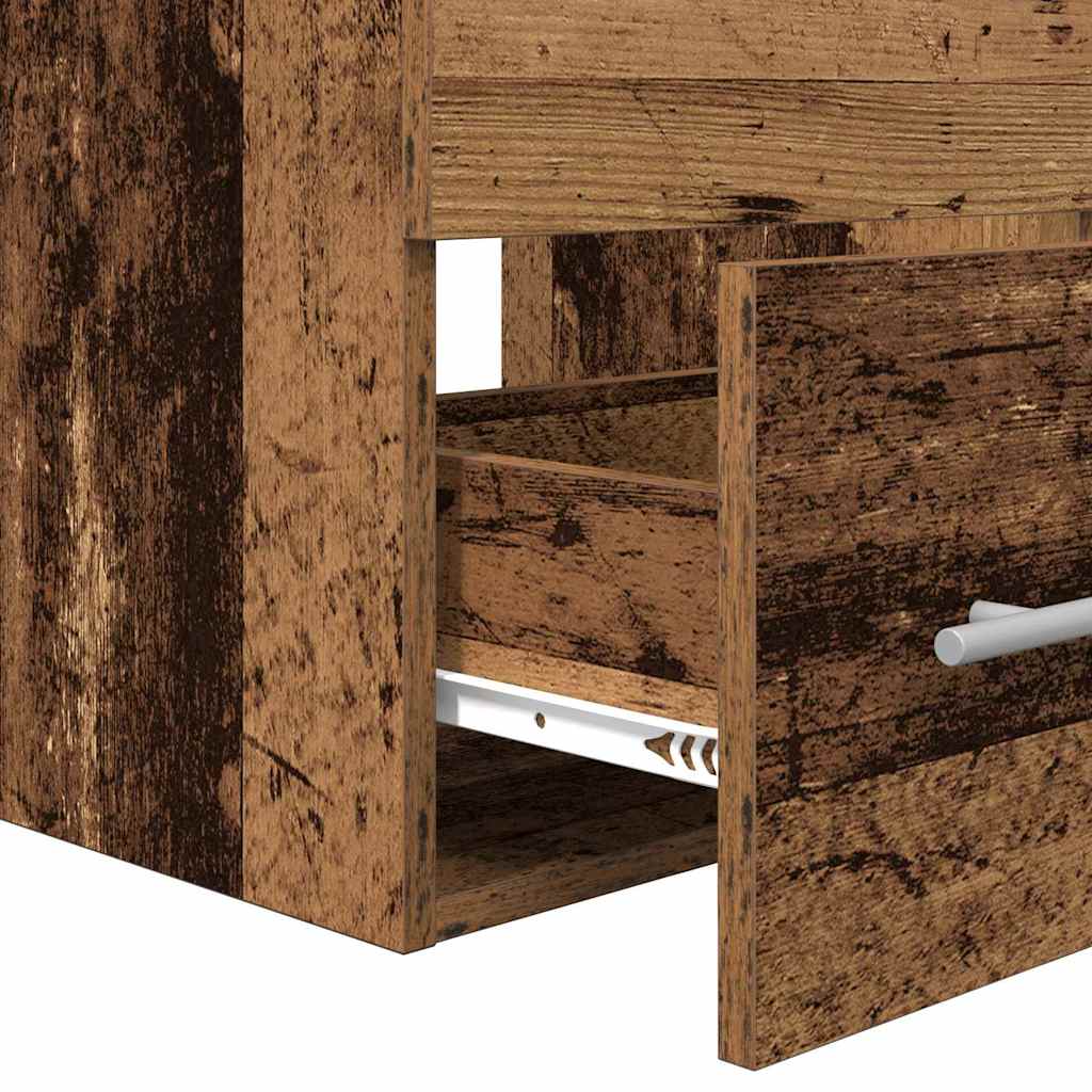 vidaXL Meuble de salle de bain avec tiroirs marron 41 x 38,5 x 48 cm