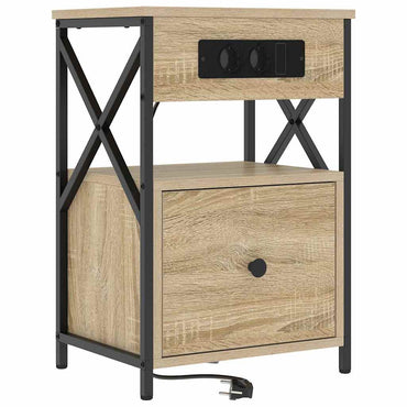 vidaXL Nachttisch Sonoma-Eiche 40 x 31 x 60 cm Holzwerkstoff