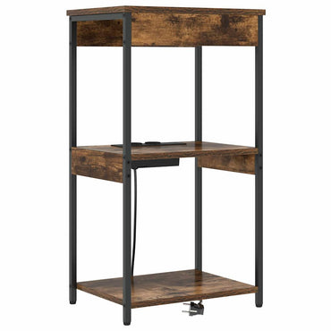 vidaXL Nachttisch Geräucherte Eiche 41 x 31 x 76 cm Holzwerkstoff
