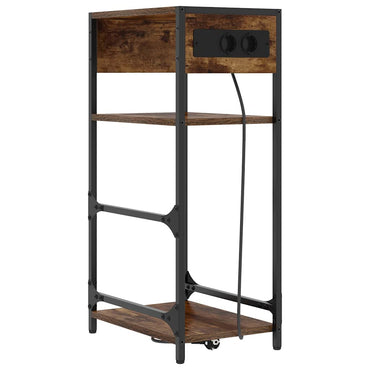 vidaXL Nachttisch Geräucherte Eiche 40 x 27 x 76 cm Holzwerkstoff