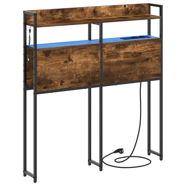 vidaXL Aufbewahrungskopfteil Räuchereiche 80 cm Holzwerkstoff