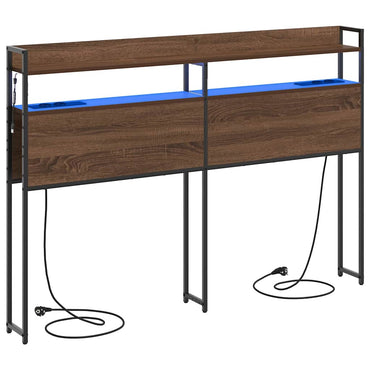 vidaXL Aufbewahrungskopfteil Braun Eichen-Optik 160 cm Holzwerkstoff