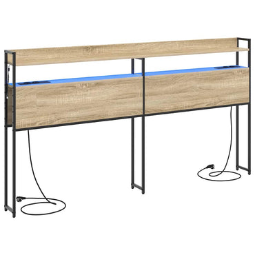 vidaXL Aufbewahrungskopfteil Sonoma-Eiche 180 cm Holzwerkstoff