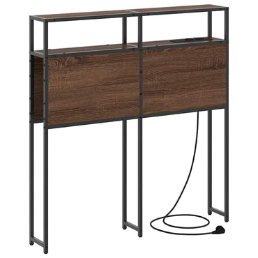 vidaXL Stauraum-Kopfteil Braun Eichen-Optik 80 cm Holzwerkstoff