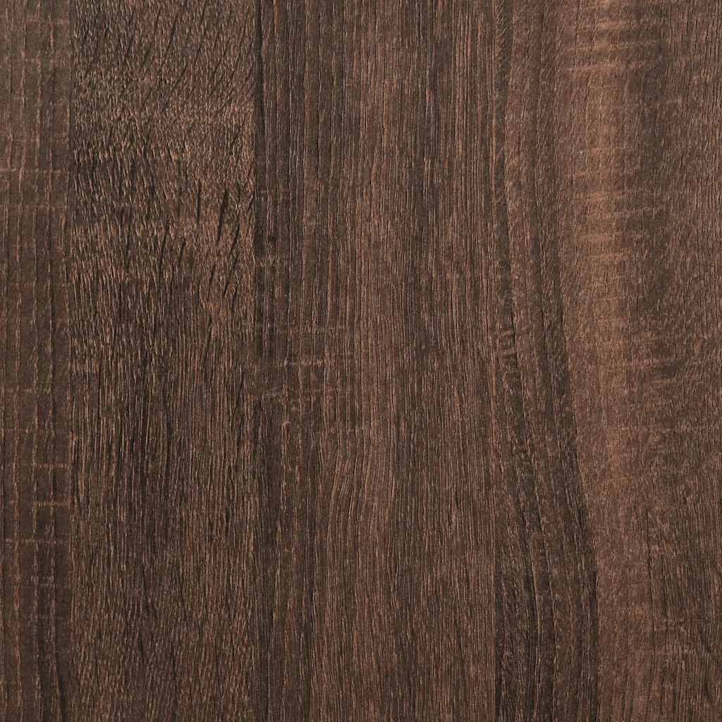 vidaXL Stauraum-Kopfteil Braun Eichen-Optik 120 cm Holzwerkstoff