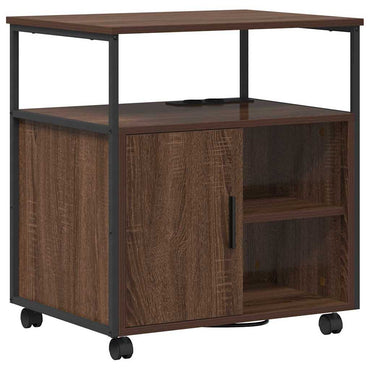 vidaXL Schrank mit Ladestation Braun Eichen-Optik 61 x 46 x 67 cm