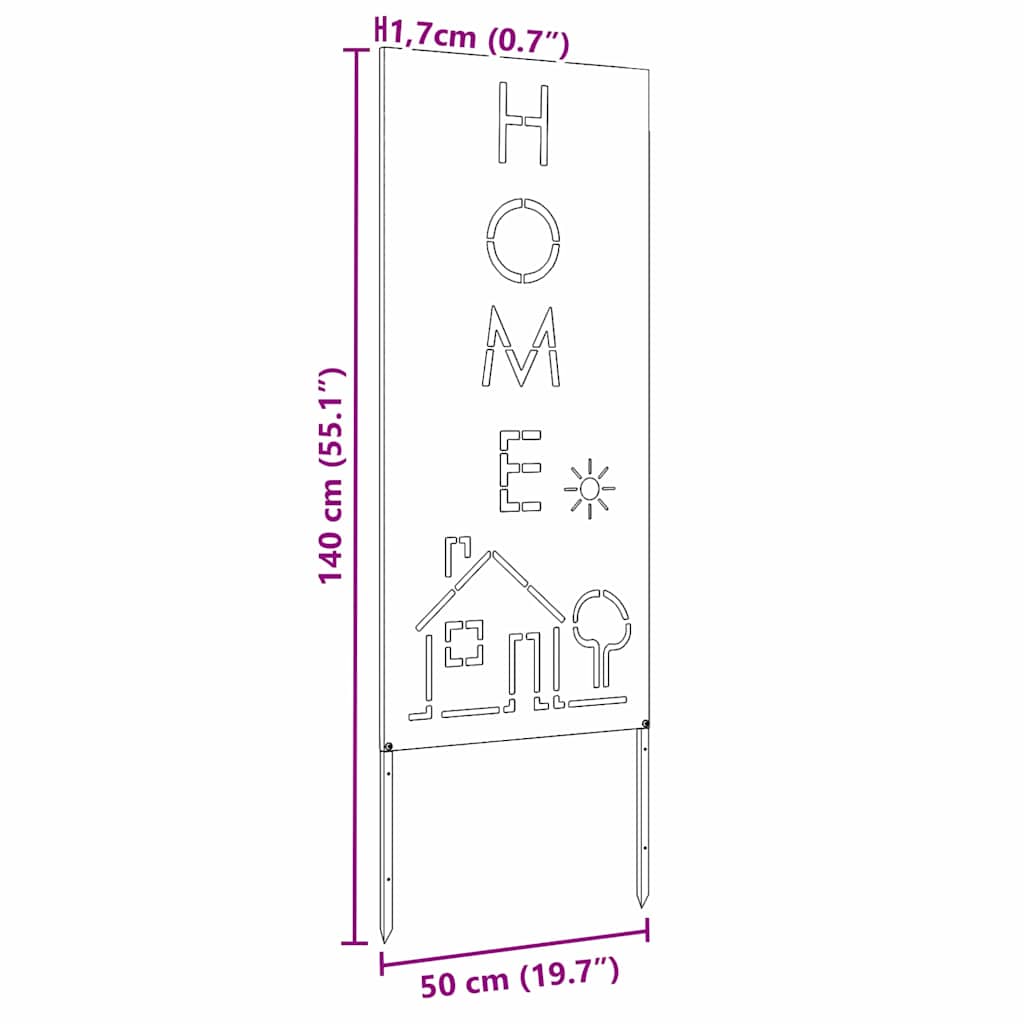 Garten Sichtschutz-Leinwand Schwarz 50 x 140 cm