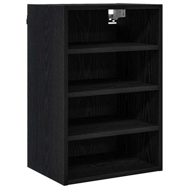 vidaXL Hängeschrank mit Regal Schwarz Eichen-Optik 40 x 29,5 x 60 cm