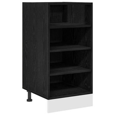 vidaXL Küchenunterschrank Schwarz Eichen-Optik 40 x 44,5 x 81,5 cm