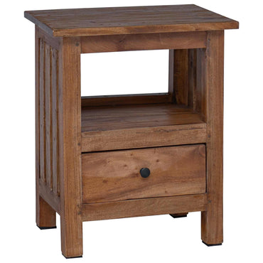 vidaXL Nachttisch Braun 41 x 30 x 50 cm Massives Mahagoni Holz